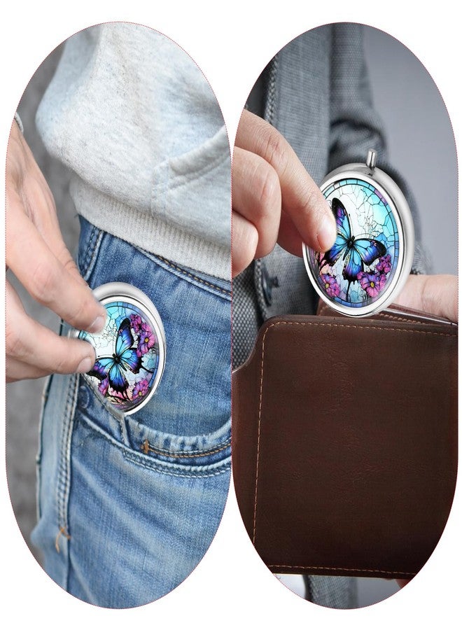 ElevateTech Small Pill Case, Portable Mini Travel Pill Container, Compact Purple Daily Storage Boxes 3 Compartments Suitable Wallets Pockets Handbags Vitamins Supplements Fish Oil - Image 5